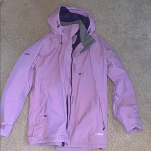 Waterproof, fleece lined coat size L